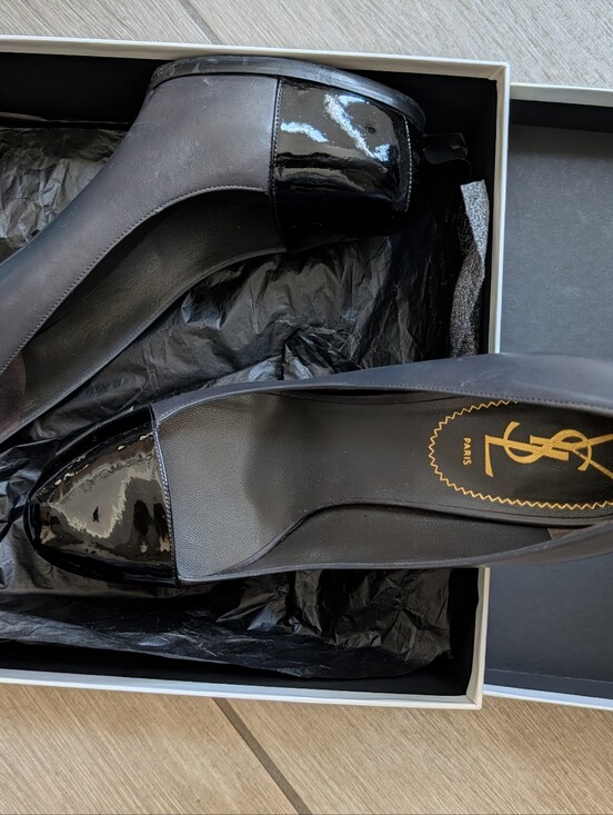 Yves Saint Laurent Shoes - Yves Saint Laurent Light Seppia/Nero Women Heels